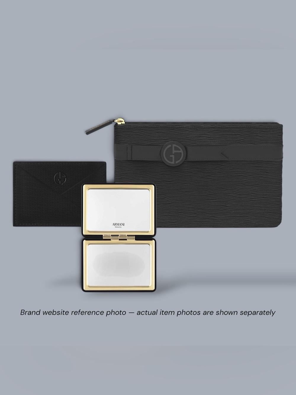 Giorgio Armani Beauty Pouch & Compact Mirror Set
